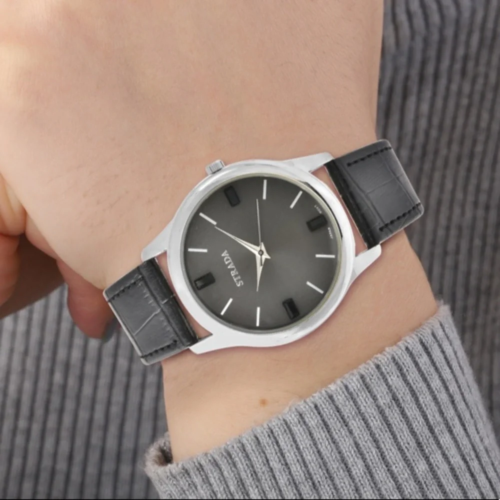 Black Watch with Black Austrian Crystals